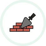 レンガ積みのアイコン